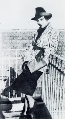 Krishen Khanna (Photographer), Amrita in  Paris, 1931, Contemporary Photograph