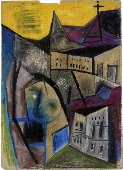 Ramkumar (Artist), Untitled, 1959, Painting