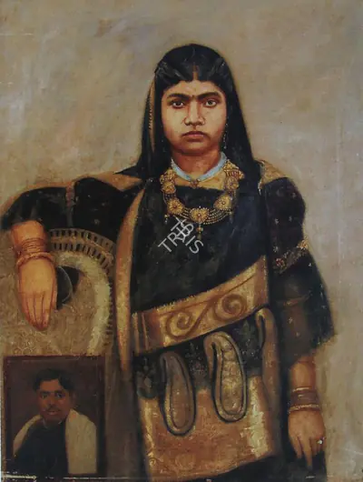 Anonymous (Artist), Portrait of landlady, Painting