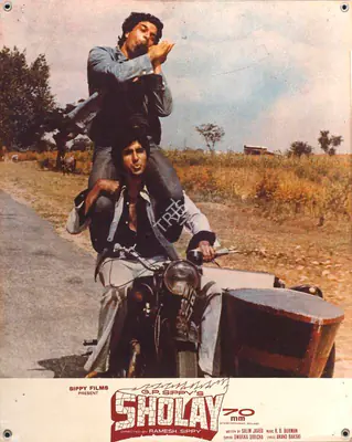 Divecha, Dwarka (Cinematographer), Sholay, 1975 | Lobby Card | CinemaEducation | 00788554