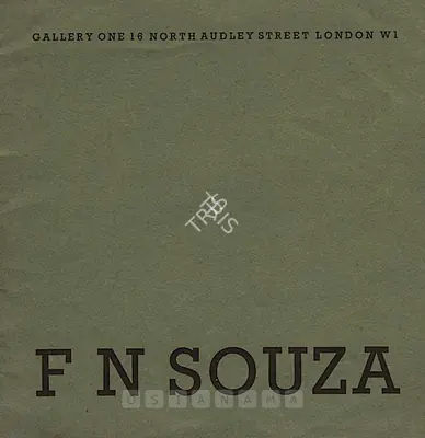 F.N. Souza (Artist), F. N. Souza, 1961, Solo Exhibition Catalogue