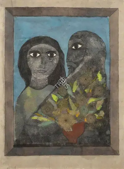 Badri Narayan (Artist), The Wedding Anniversary, 1994, Painting