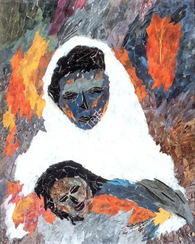 Jeet Chhabda (Artist), Mother and Child, 1987, Painting