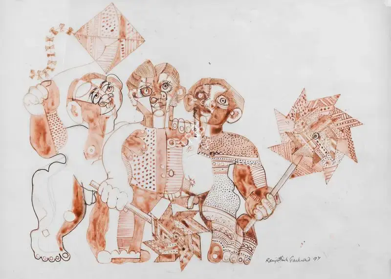 Ranjitsinhrao Gaekwad (Artist), Untitled, 1997, Painting