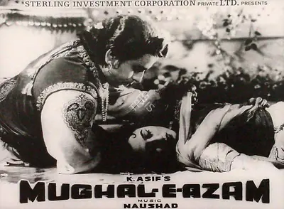 R.D. Mathur (Cinematographer), Mughal E Azam, 1960, Lobby Card