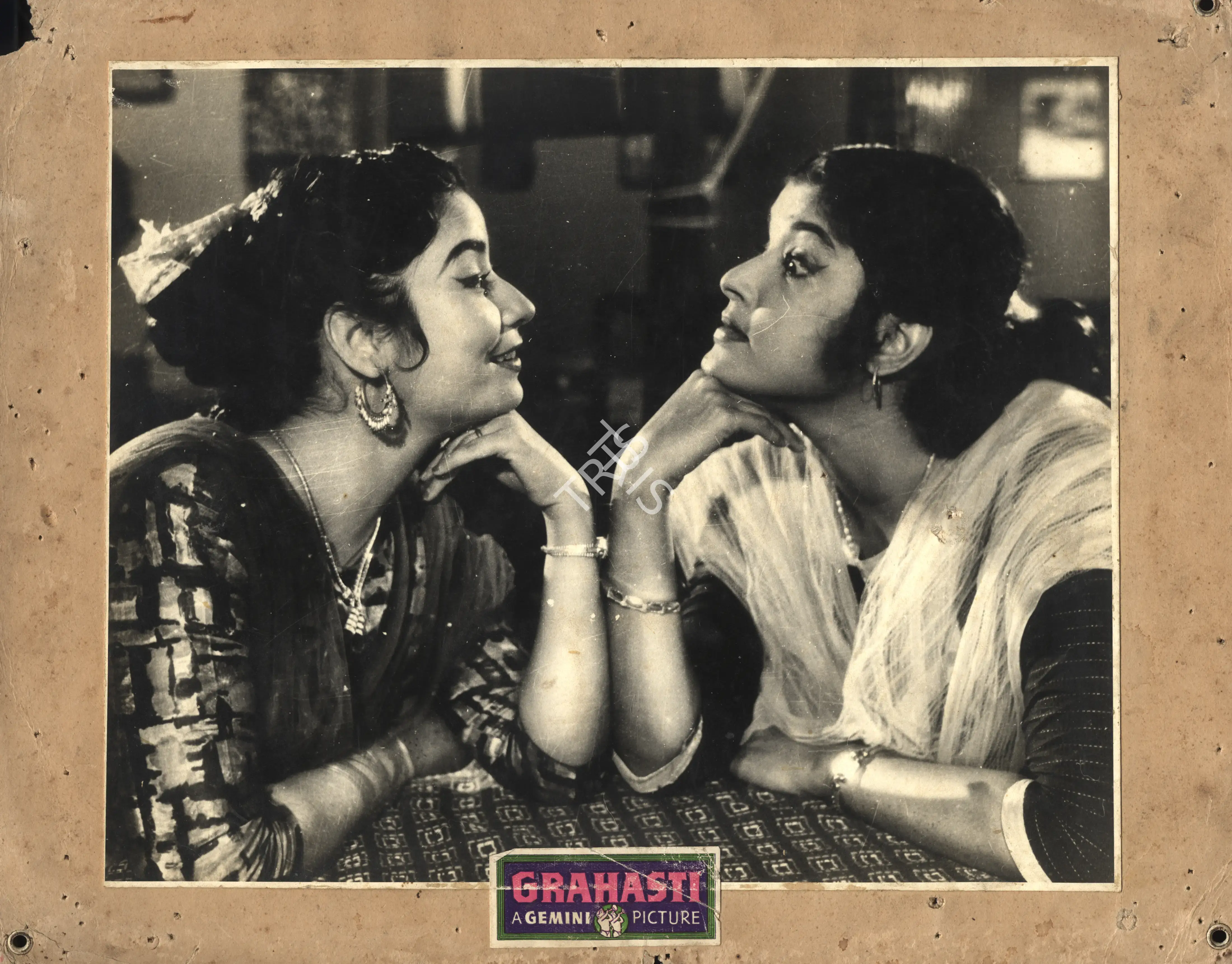 P. Ellappa (Cinematographer), Grahasti, 1963, Photographic Still Mounted on Lobby Card
