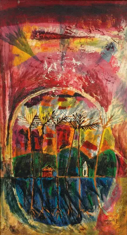 Laxman Pai (Artist), Composition, 1962, Painting