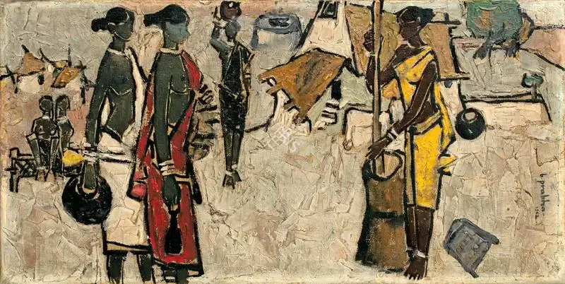 B. Prabha (Artist), Untitled, 1962, Painting