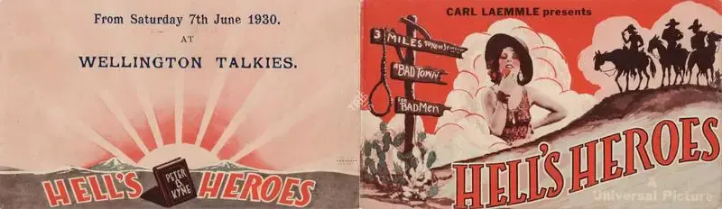 William Wyler (Director), Hell's Heroes, 1929, Handbill