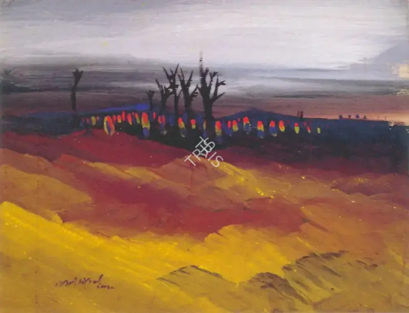 Ghose, Gopal (Artist). Untitled, n.d. | Painting, EC.Onl/08.11.08, 2008 · Emami Chisel