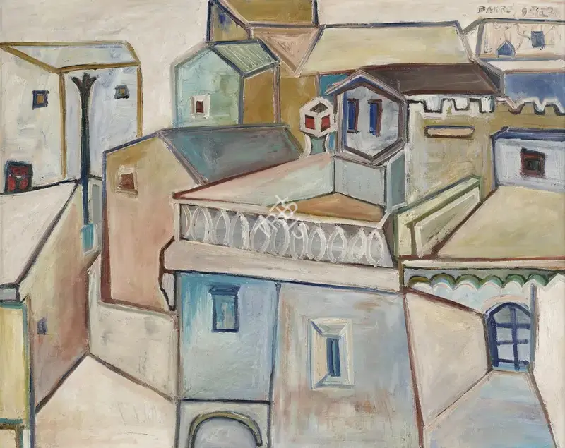 Bakre, S.K. (Artist). Untitled (Landscape), 1962 | Painting, So.NeY/17.03.25, 2025 · Sotheby's