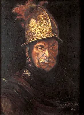 A.H. Muller (Artist), Portrait of a Nobleman, 1921, Painting