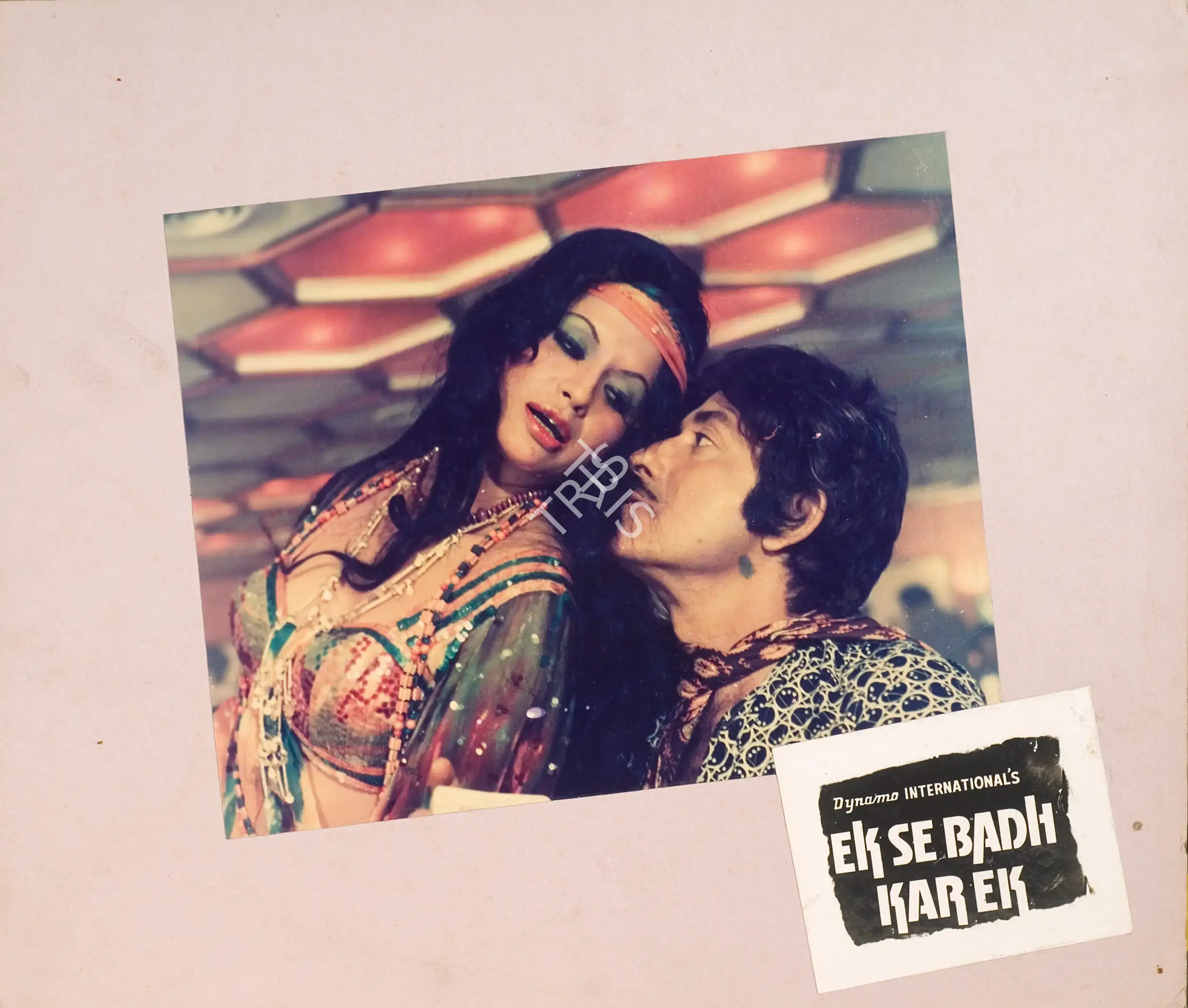 Brij Sadanah (Producer), Ek Se Badh Kar Ek, 1976, Photographic Still Mounted on Lobby Card