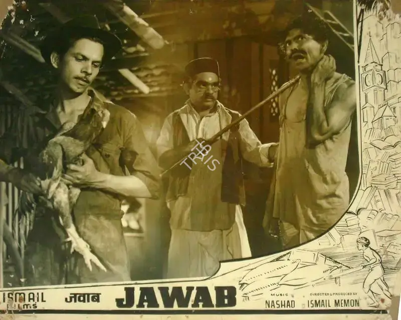 P. John (Cinematographer), Jawab, 1955, Lobby Card
