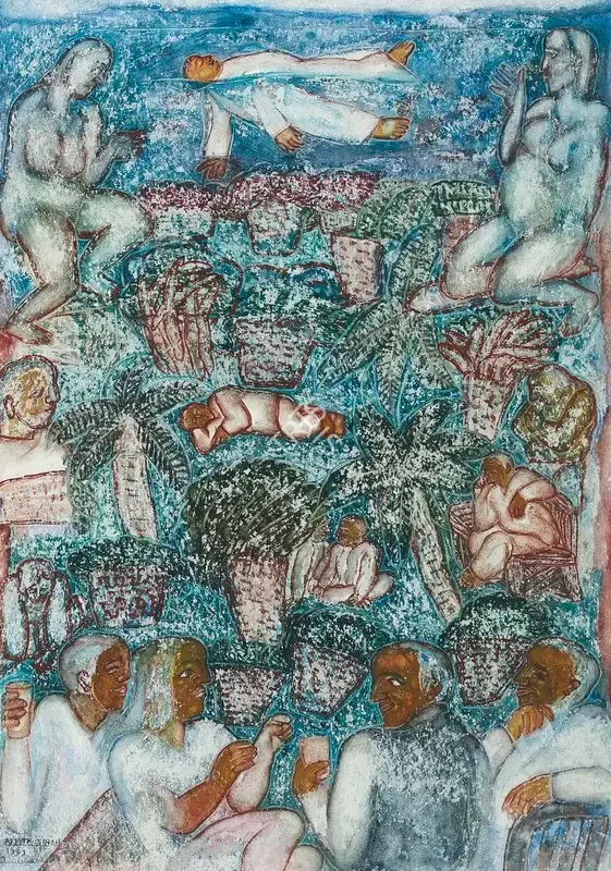 Arpita Singh (Artist), Untitled, 1991, Painting