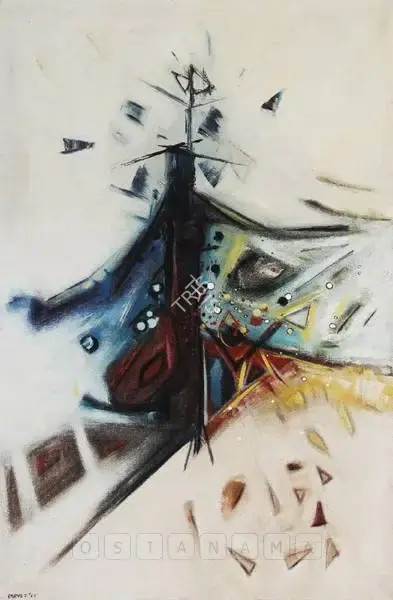 Ahmed Parvez (Artist), London Move, 1962, Painting