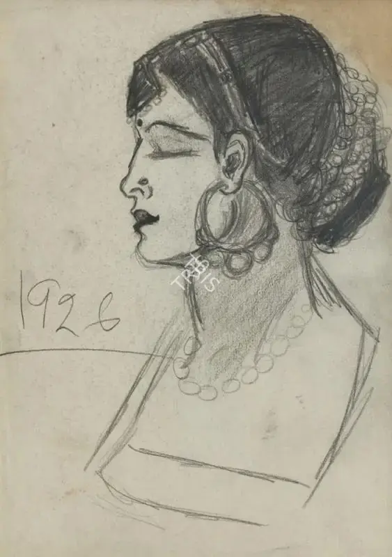 Amrita Sher-Gil (Artist), Untitled, 1926, Painting