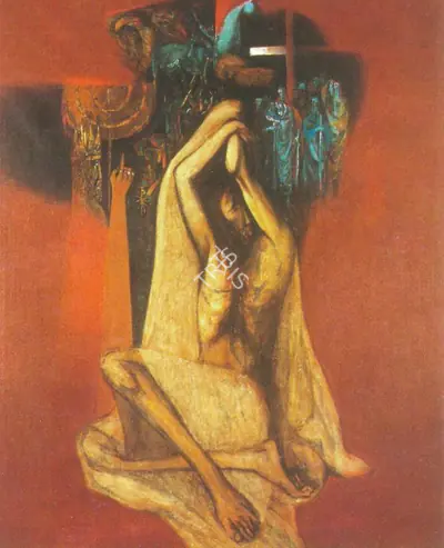 Arup Das (Artist), Pages from the Bible, Painting