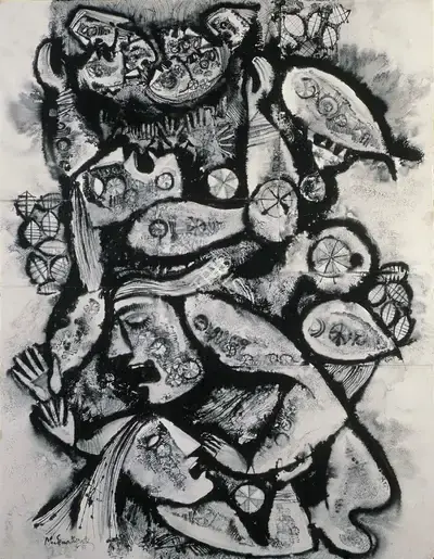 M. Senathipathi (Artist), Untitled, 1986, Painting