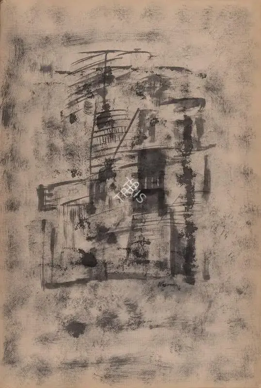 Nasreen Mohamedi (Artist), Untitled, 1961, Painting
