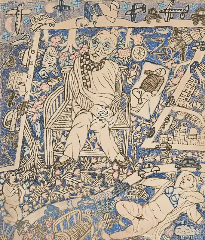Arpita Singh (Artist), Untitled, 1988, Painting