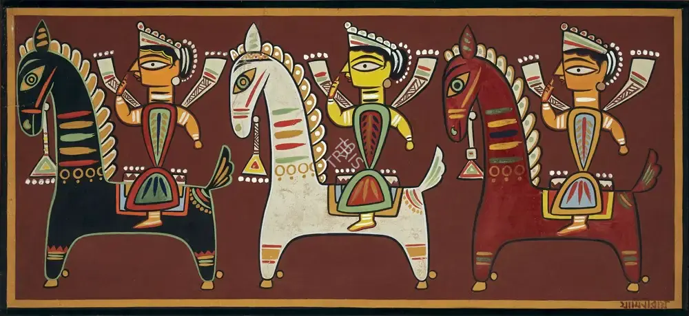 Jamini Roy (Artist), Untitled, 1950, Painting
