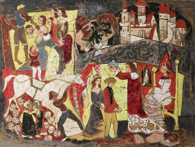 G.R. Santosh (Artist), Untitled, 1957, Painting