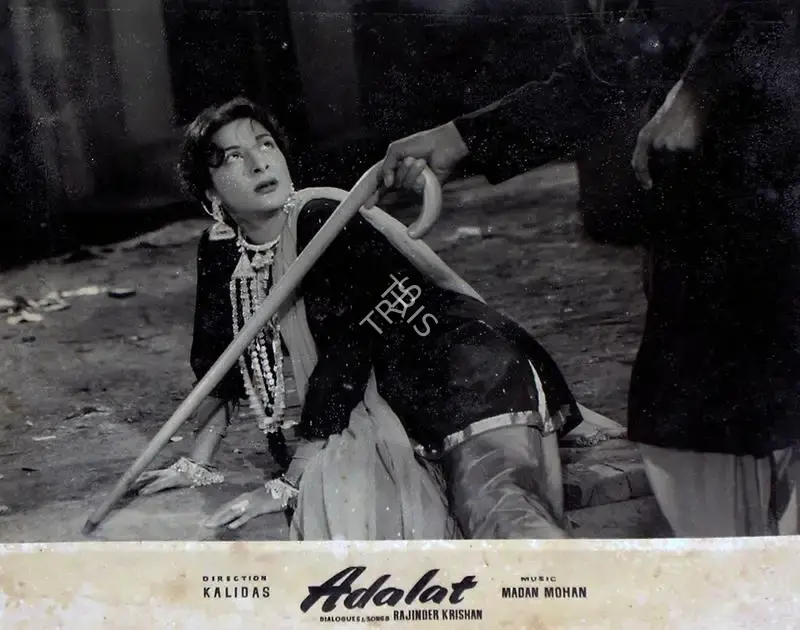 H.S. Kwatra (Cinematographer), Adalat, 1958, Lobby Card