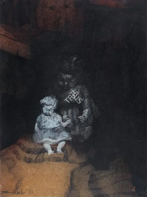 Bikash Bhattacharjee (Artist), Untitled, 1971, Painting