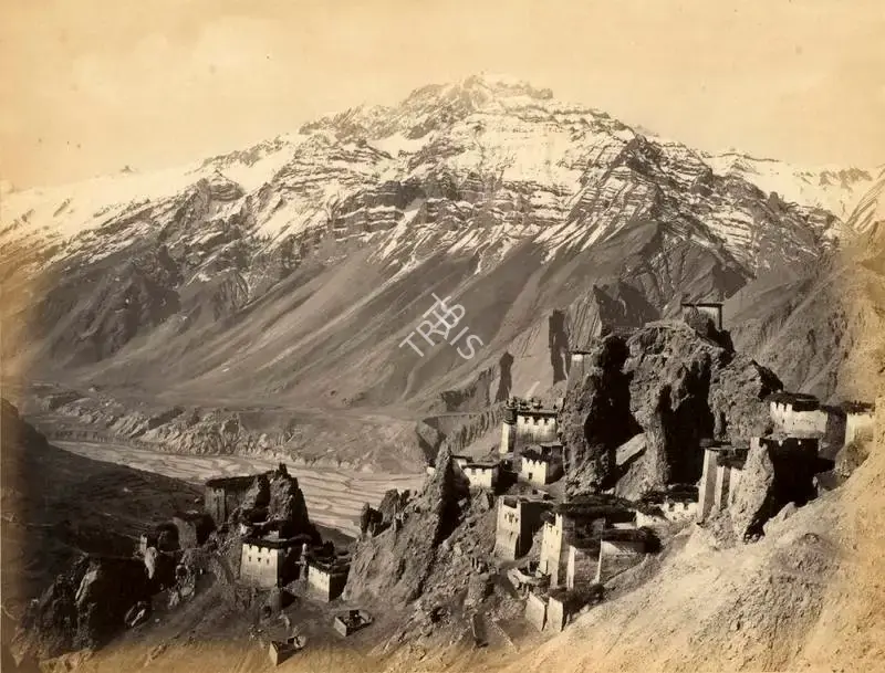 Frith Series (Photographic Studio), Spiti - Village of Dunkar, 1870, Antiquarian Photograph