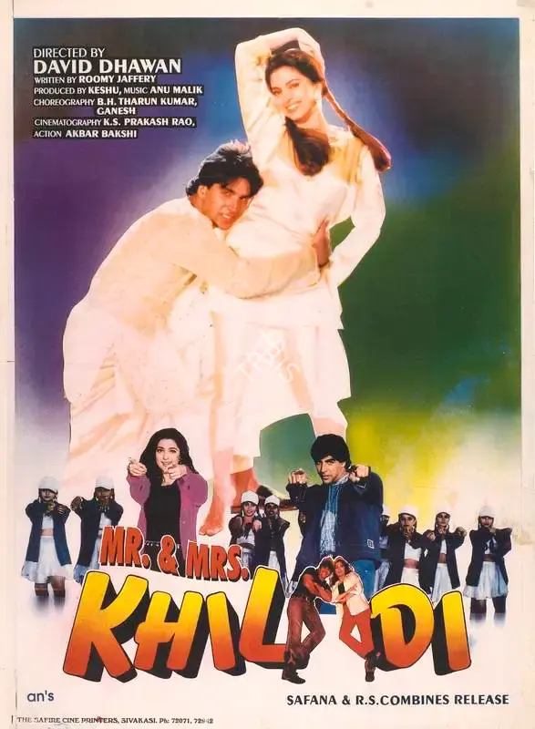 Keshu Ramsay (Producer), Mr & Mrs Khiladi, 1997, Full Sheet Poster