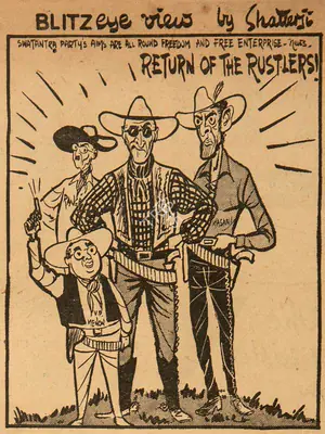 Basu Chatterjee (Cartoonist), Return of the Rustlers !, 1959, Cartoons