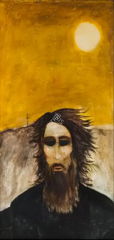 Anjolie Ela Menon (Artist), The Prophet, 1972, Painting