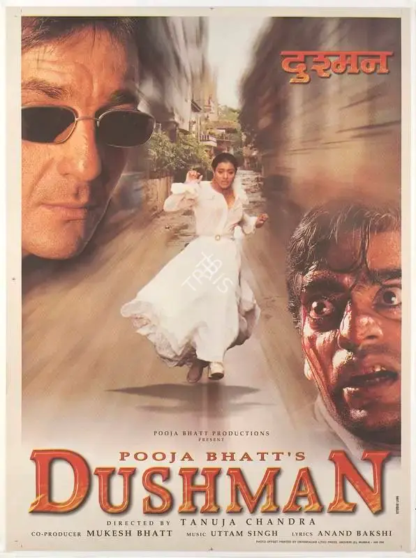 Pooja Bhatt (Producer), Dushman, 1998, Full Sheet Poster