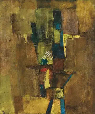 V.S. Gaitonde (Artist), Untitled, 1958, Painting