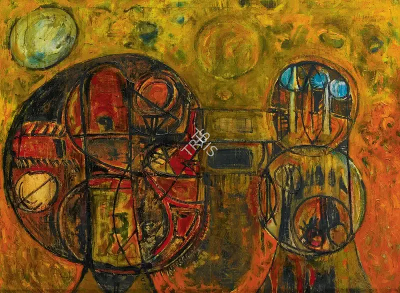 Avinash Chandra (Artist), Composition I, 1961, Painting