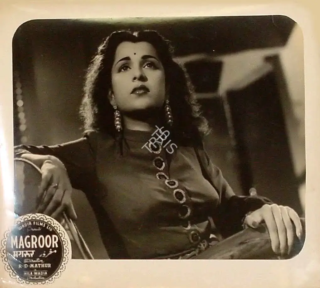 R.D. Mathur (Cinematographer), Magroor, 1950, Lobby Card