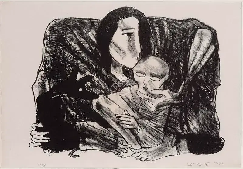 Somnath Hore (Artist), Untitled, 1978, Graphic Art