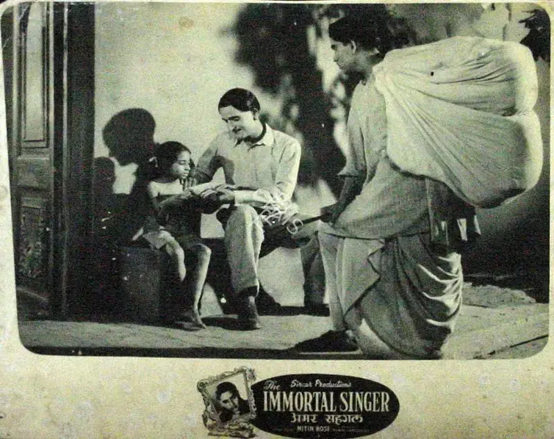 Nitin Bose (Director), Amar Saigal, 1955, Lobby Card