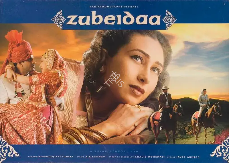 Rajan Kothari (Cinematographer), Zubeidaa, 2001, Lobby Card