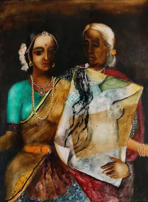 Anjolie Ela Menon (Artist), Untitled, Painting