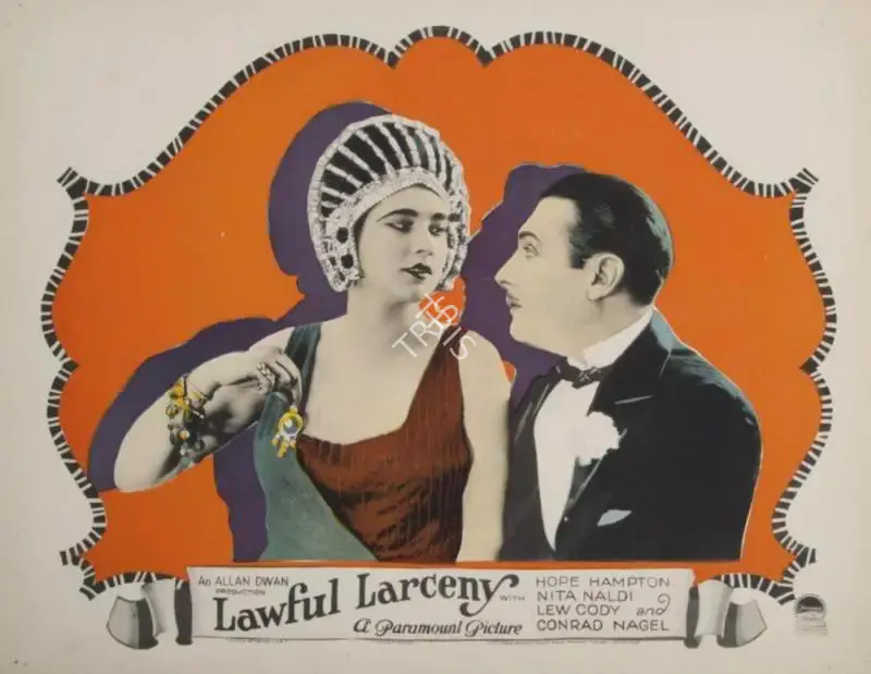 Allan Dwan (Director), Lawful Larceny, 1923, Lobby card