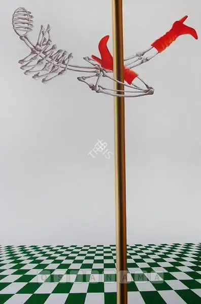 Rambali Chauhan (Artist), Pole Dance, 2010, Painting