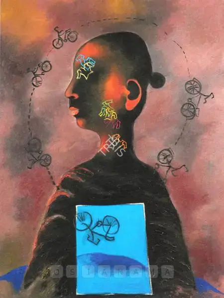 Arpana Caur (Artist), Body Is Just A Garment, 1991, Painting