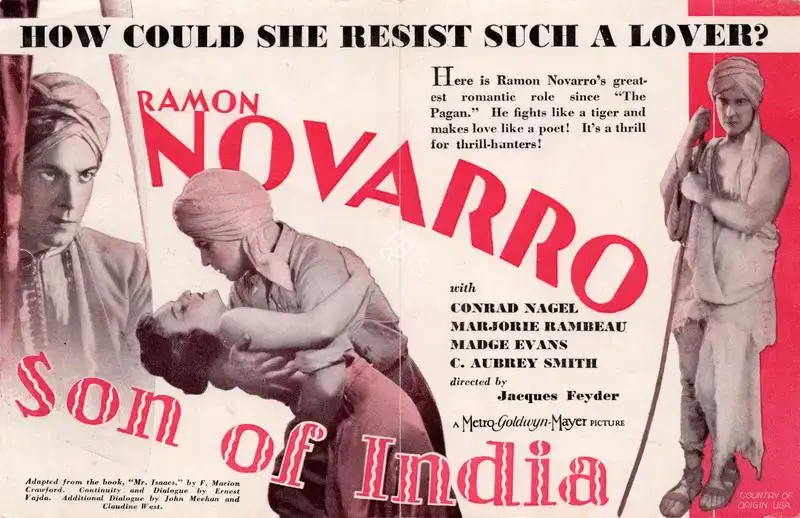 Jacques Feyder (Director), Son of India, 1931, Handbill