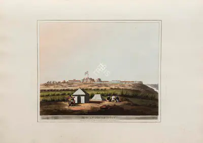 Harraden (Printmaker), N.W. angle of Osar, 1804, Aquatint