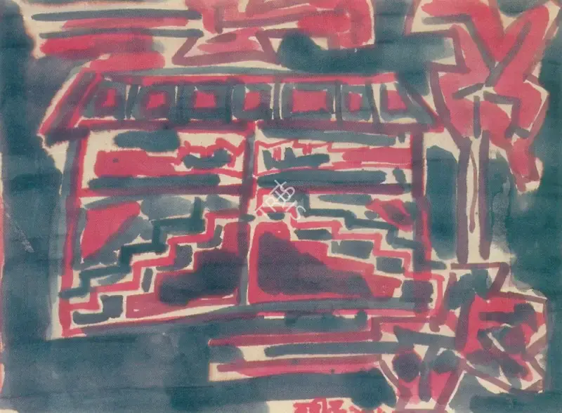 Rabindranath Tagore (Artist), Lunar Series, Painting