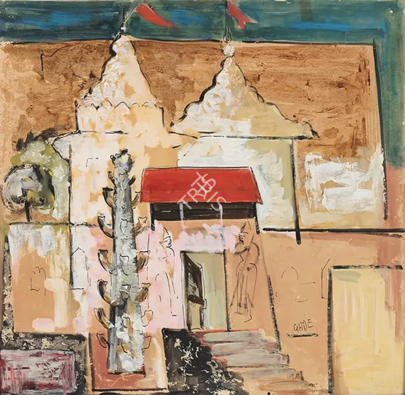 H.A. Gade (Artist), Temples, Painting