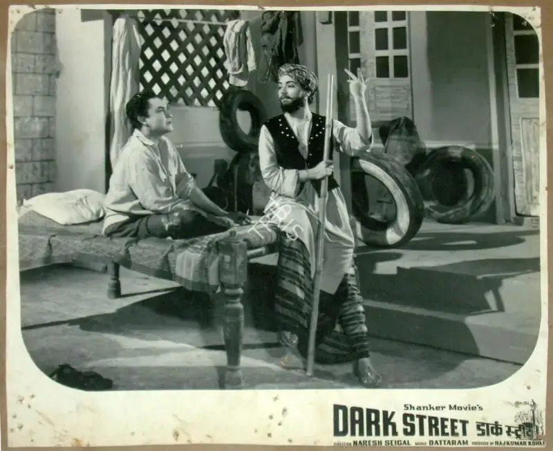 Raj Kumar Kohli (Producer), Dark Street, 1961, Lobby Card