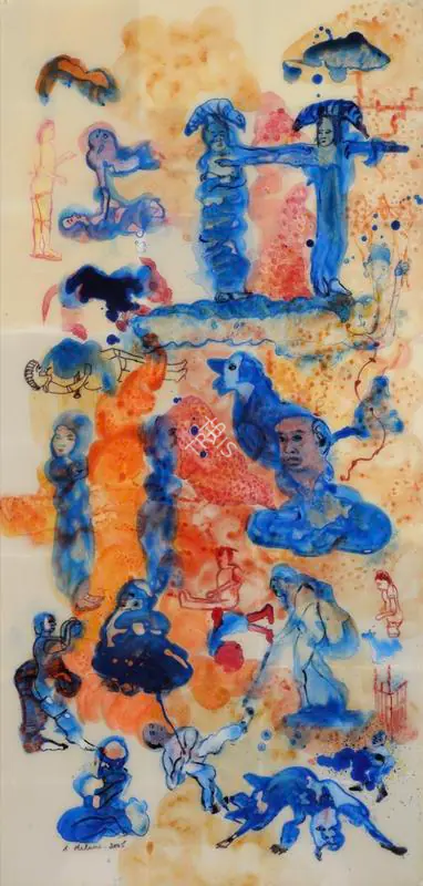 Nalini Malani (Artist), Appeasing Radha II, 2005, Painting